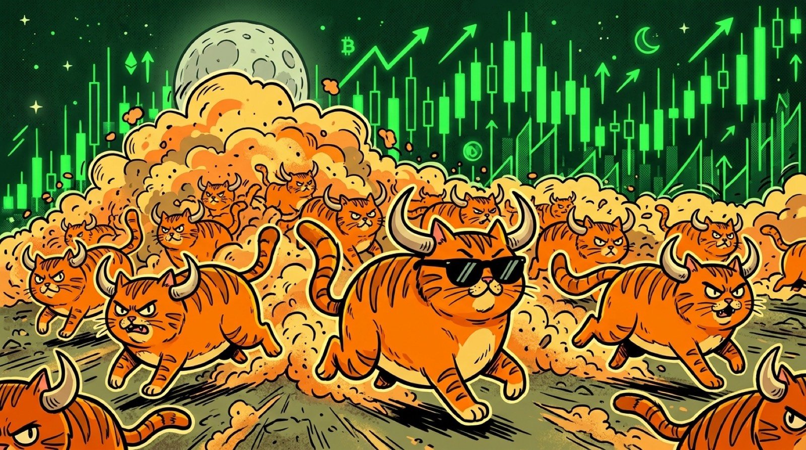 The CatBull herd stampeding